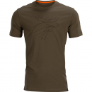Härkila Graphic T-Shirt 2er Pack Willow Green/Slate...