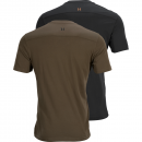 Härkila Logo T-Shirt 2er Pack Willow Grün Braun