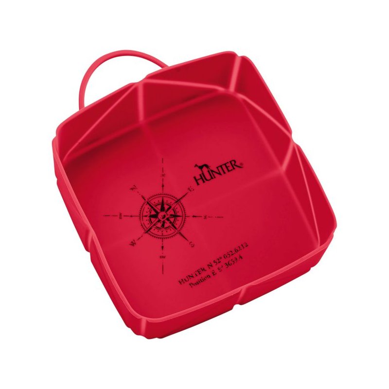 Hunter Silikon Falt-Reisenapf List 590 ml Rot
