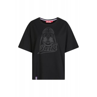 Derbe Damen T-Shirt Walross Schwarz