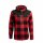 Arrak Damen & Herren Jacke Kanada Fleece Rot/Schwarz XS