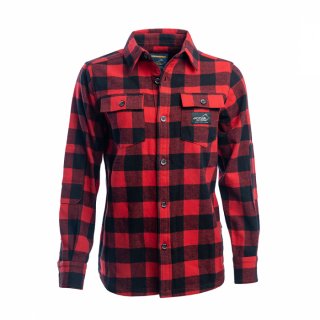 Arrak Damen Flannel Hemd Kanada Rot/Schwarz