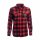 Arrak Damen Flannel Hemd Kanada Rot/Schwarz