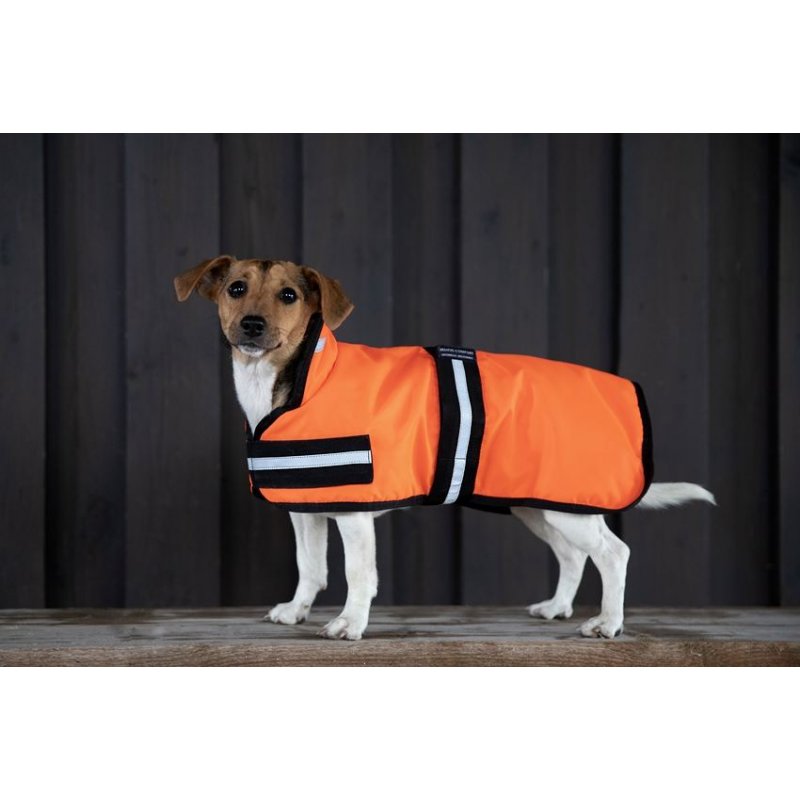 HKM Hundemantel Reflex Orange Rückenlänge 45cm