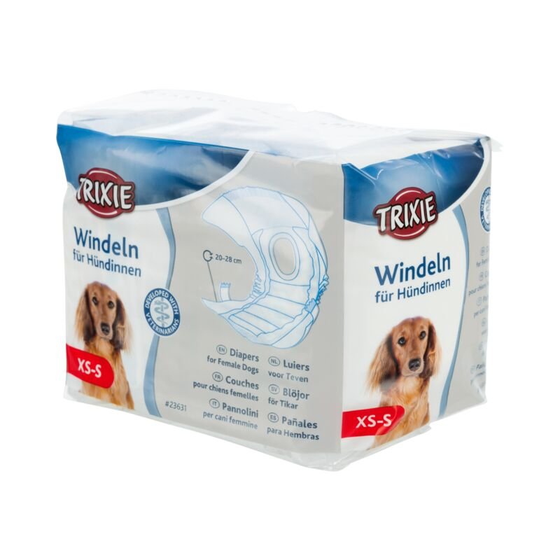 Thumbnail - Trixie Windeln für Hündinnen Größe M, Taillenumfang: 32-48 cm