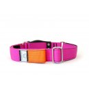 WowWow Hundehalsband mit integrierter Leine Pink