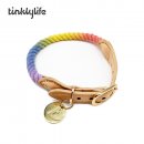 Tinklylife Hundehalsband Regenbogen