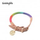 Tinklylife Hundehalsband Regenbogen Sieben Magien