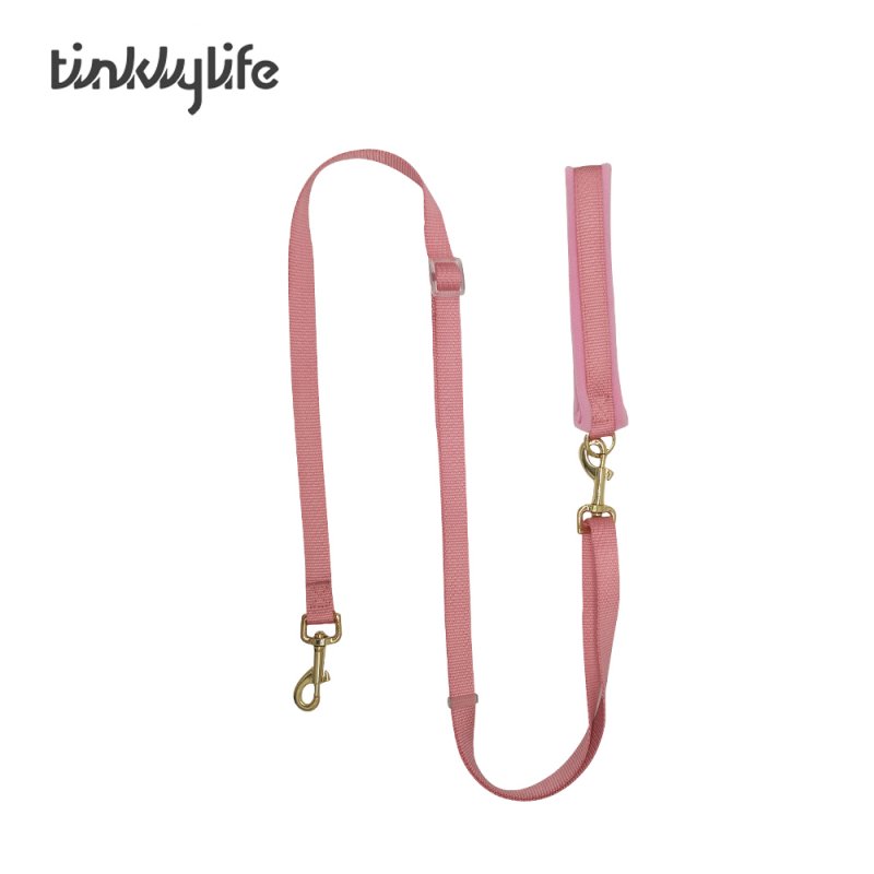 Tinklylife Hundeleine mit Schlaufe Sakura-Pink