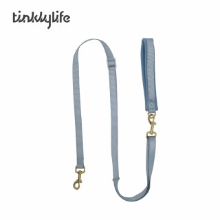 Tinklylife Hundeleine mit Schlaufe Himmelblau