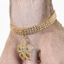Tinklylife Halskette f&uuml;r Hunde Blume M