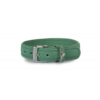 Das Lederband Hundehalsband Toronto Loaf Grün B 35 mm / L 55 cm