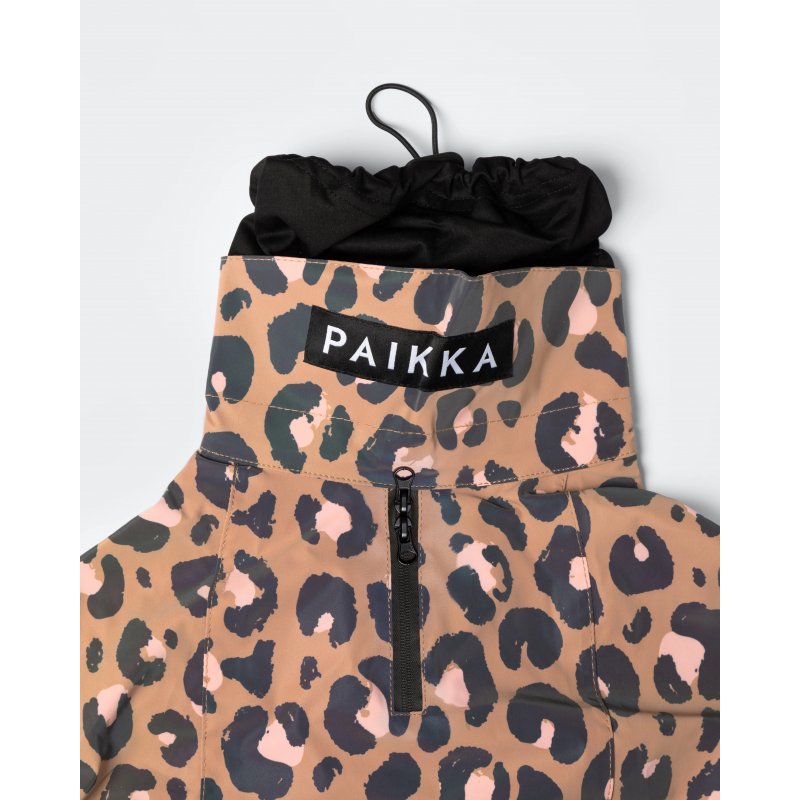 PAIKKA Sichtbarkeit Regenmantel Für Hunde - Wasserdicht Mit Reflektorstreifen