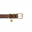 Kentucky Dogwear Hundehalsband Velvet Leather Braun