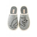 Adelheid Damen Filzpantoffel Gem&uuml;tlich mausgrau 40/41