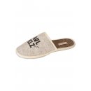 Adelheid Filzpantoffel Faulpelz Beige
