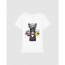 Einstein Newton Bavarian Dog T-Shirt Rodeo Wei&szlig;