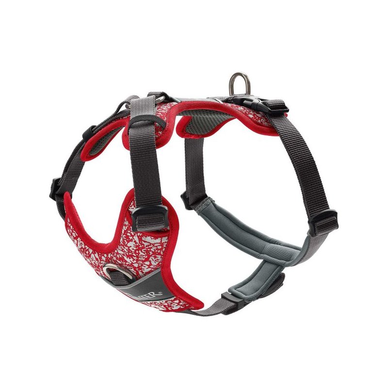 Hunter Geschirr Divo Reflect Rot/Grau 79-107/L-XL