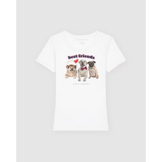 Einstein Newton Best Friends T-Shirt Rodeo Weiß