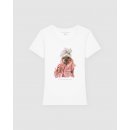 Einstein Newton Messy Hair T-Shirt Rodeo Wei&szlig;