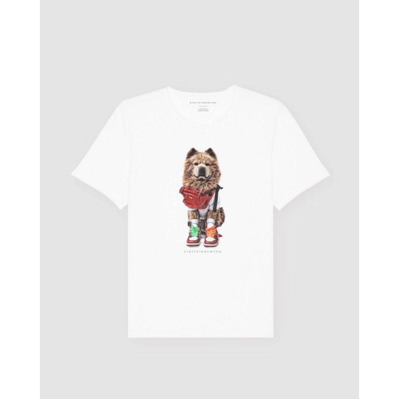 Thumbnail - Einstein Newton Herrenshirt Boost Dog T-Shirt Bass Weiß S