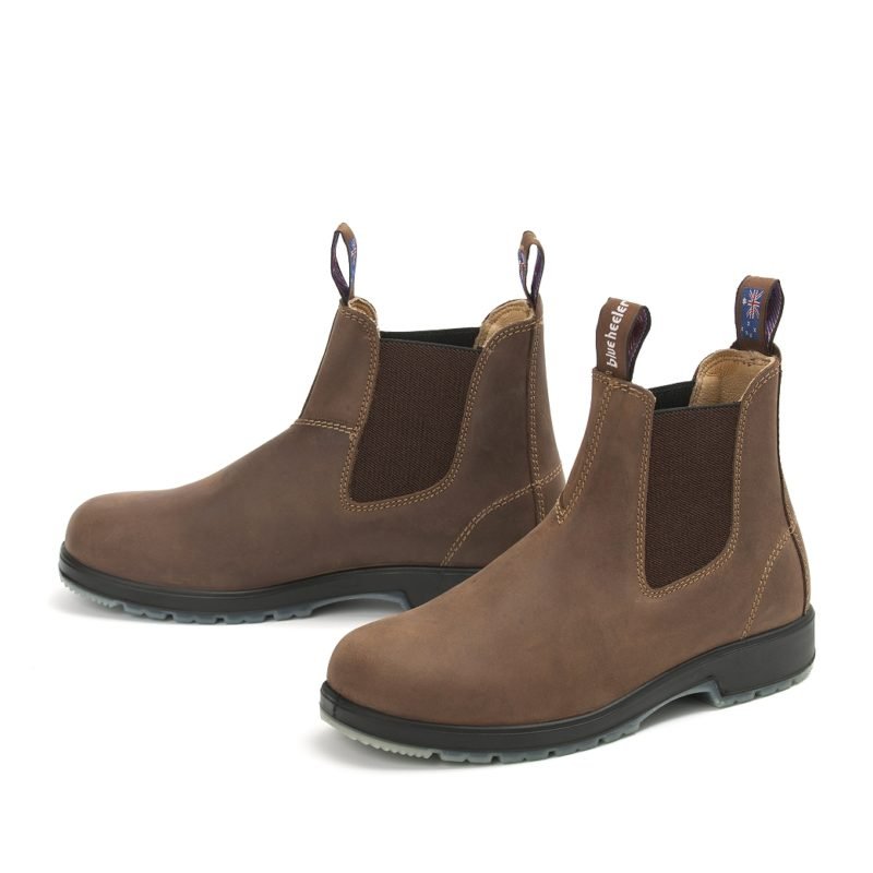 Blue Heeler Chelsea Boots Outback Fleece Braun 40