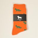 Krawattendackel Unisex Socken Orange, Fuchs Gr&uuml;n 41-46