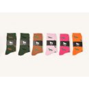 Krawattendackel Unisex Socken Orange, Fuchs Gr&uuml;n 41-46