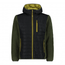 CMP Herren Jacke Hybrid Fix Hood Olivgrün