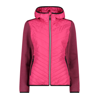 CMP Damen Jacke Hybrid Fix Hood Pink