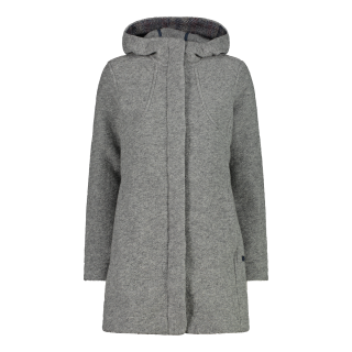 CMP Damen Jacke Coat Fix Hood Grau