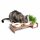 CanadianCat Futterstation mit Schale für Katzengras