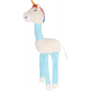 Flamingo Hundespielzeug Rasha Einhorn Cord Blau 52cm