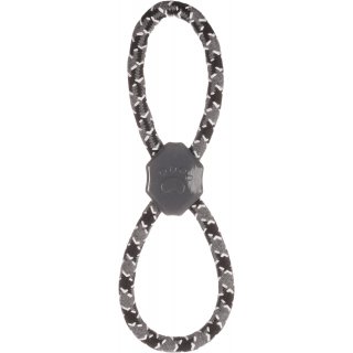 Flamingo Hundespielzeug Baumwolle Revi Zugseil 8-Ring Grau 28cm