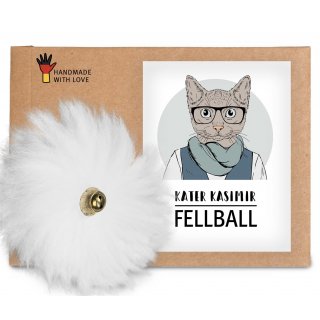 Kater Kasimir Katzenspielzeug Fellball Katzenball