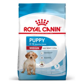 ROYAL CANIN MEDIUM Puppy Trockenfutter für Welpen mittelgroßer Hunderassen 15 Kg