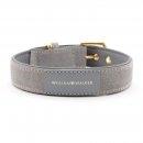 William Walker Leder Hundehalsband Grau