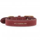 William Walker Leder Hundehalsband Bordeaux