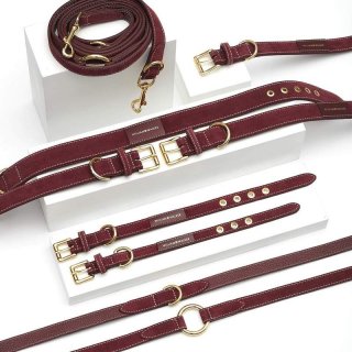 William Walker Leder Hundehalsband Lambrusco - fellby.de