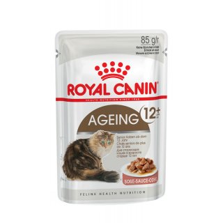ROYAL CANIN AGEING 12+ in Soße Nassfutter für ältere Katzen 12x85 g