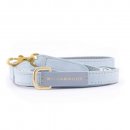 William Walker Kleine City Leder Hundeleine Hellblau