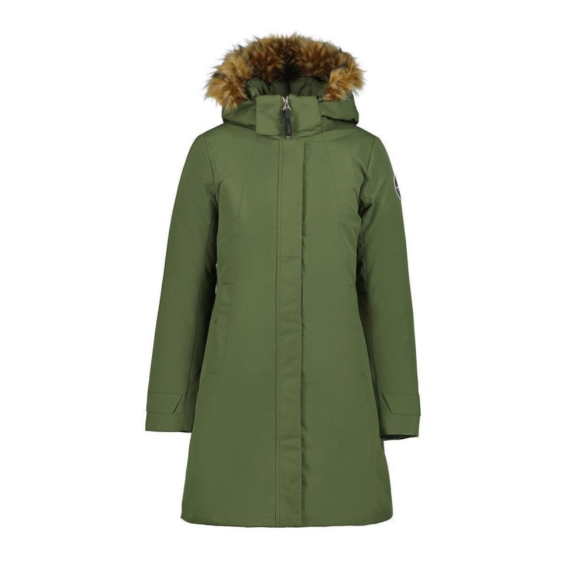 Icepeak Damen Mantel Alcoa Dunkeloliv 34
