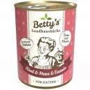 Bettys Landhausk&uuml;che Katzenfutter Rind &amp; Herz 1x 400g