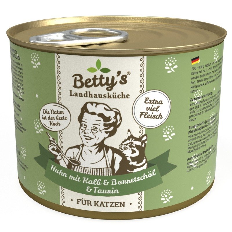 Bettys Landhauskche Katzenfutter Huhn & Kalb