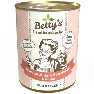Bettys Landhausküche Katzenfutter Huhn mit Lachs 1x...