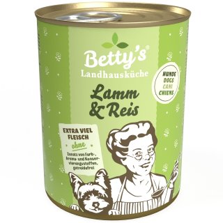 Betty`s Landhausküche Hundefutter Lamm & Reis