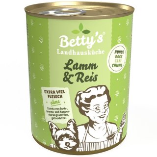 Betty`s Landhausküche Hundefutter Lamm & Reis 1x...