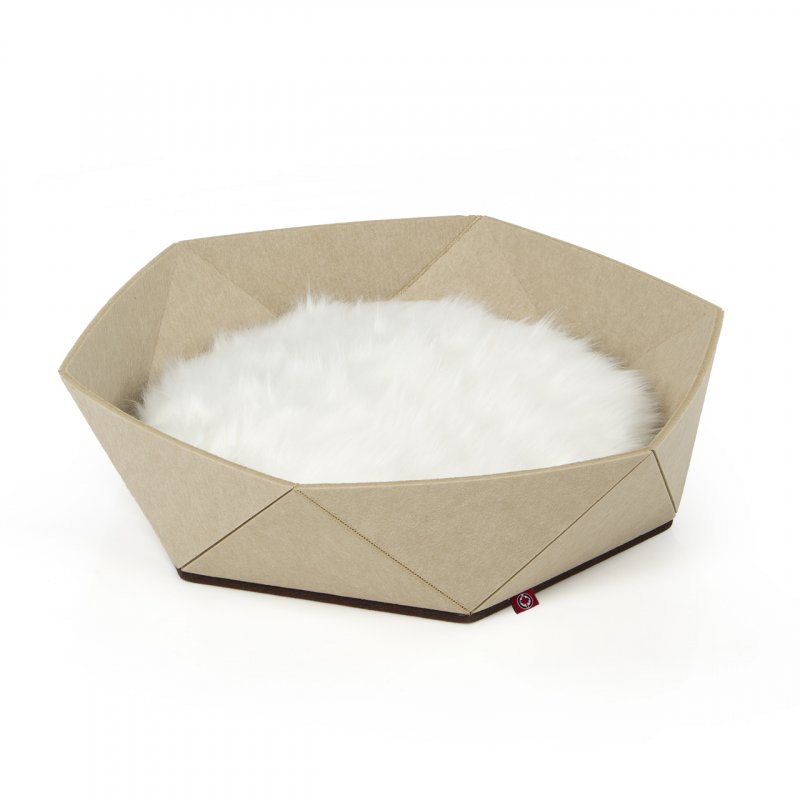 Thumbnail - CanadianCat Katzenkorb Zoey Braun/Beige