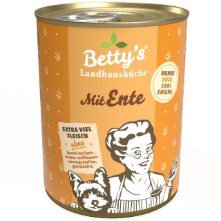 Betty`s Landhausküche Hundefutter mit Ente