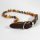 Larsson Farm Bernsteinkette mit Malachit und Red-Jasper für Hunde & Katzen 20-30 cm